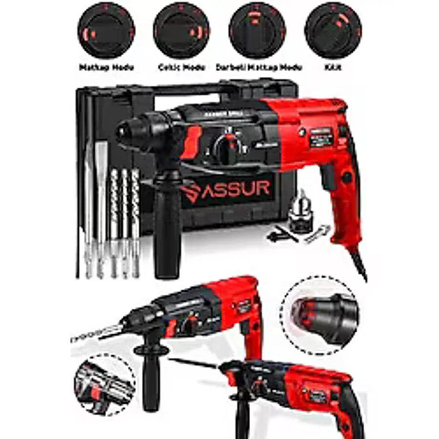 Assur Profesyonel Metal Şanzıman Kırıcı Delici Hilti Darbeli Matkap 2-28Mm