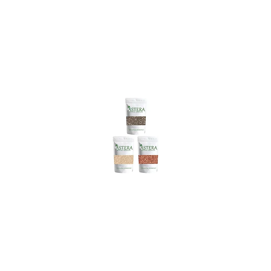 ASTERA 100 gr Chia Tohumu 100 gr Kinoa Tohumu 100 gr Keten Tohumu