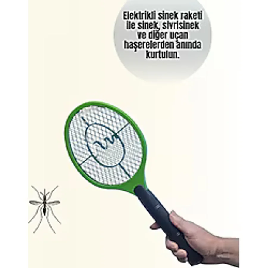 Astraltech Çocuk ve Evcil Hayvan Dostu Elektrikli Sinek Raketi Güvenli Kullanım