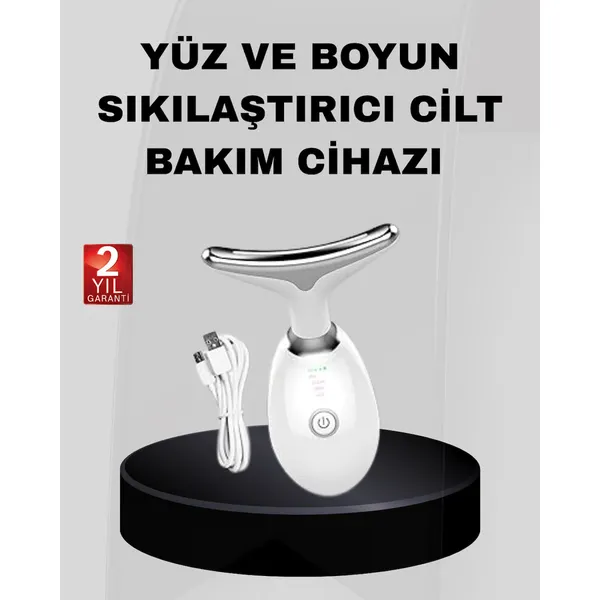 Astraltech Kablosuz Şarjlı Yüz Sıkılaştırıcı Cihaz EMS Mikro Akım Anti-Aging Masaj Aleti