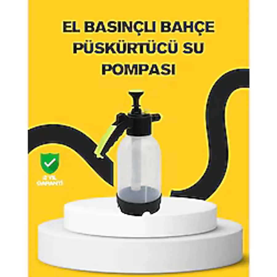 Astraltech Pompalı Köpük Püskürtücü 2 Litre Dayanıklı Manuel Basınçlı Yıkama Şişesi