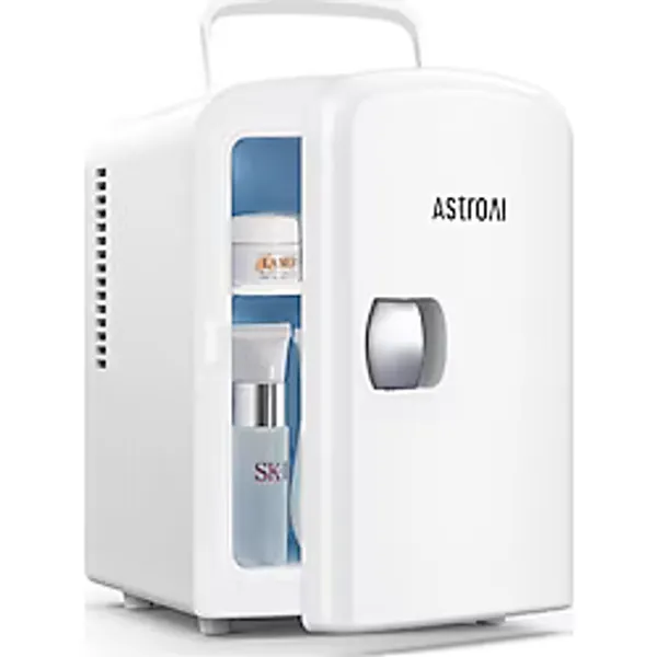 AstroAI Mini Buzdolabı 4L- Isıtma & Soğutma Özellikli (12V/220V, Ev & Araç Kullanımı) - 4 lt - Beyaz