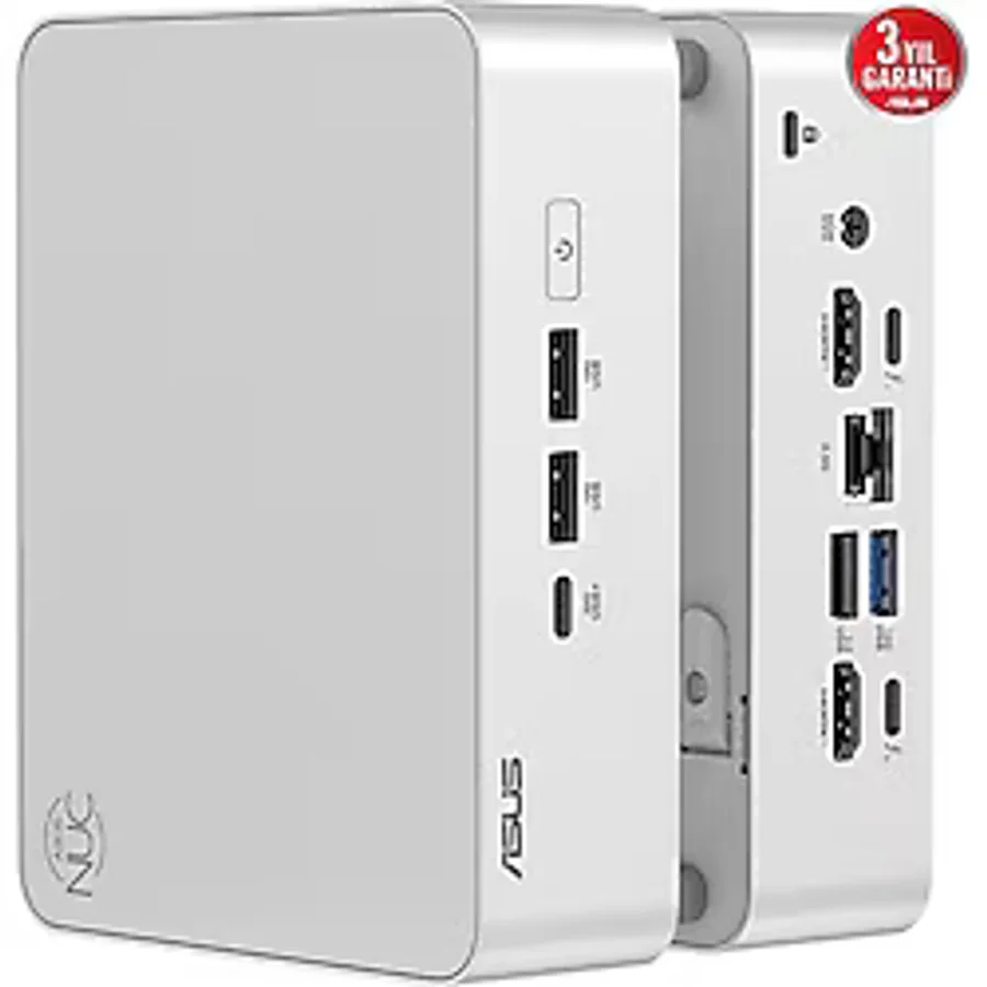 Asus Nuc15 Pro+ Intel Ultrat U5-225H - Barebone Ram Yok, Disc Yok Freedos Mini Masaüstü PC - Rnuc15crsu500002