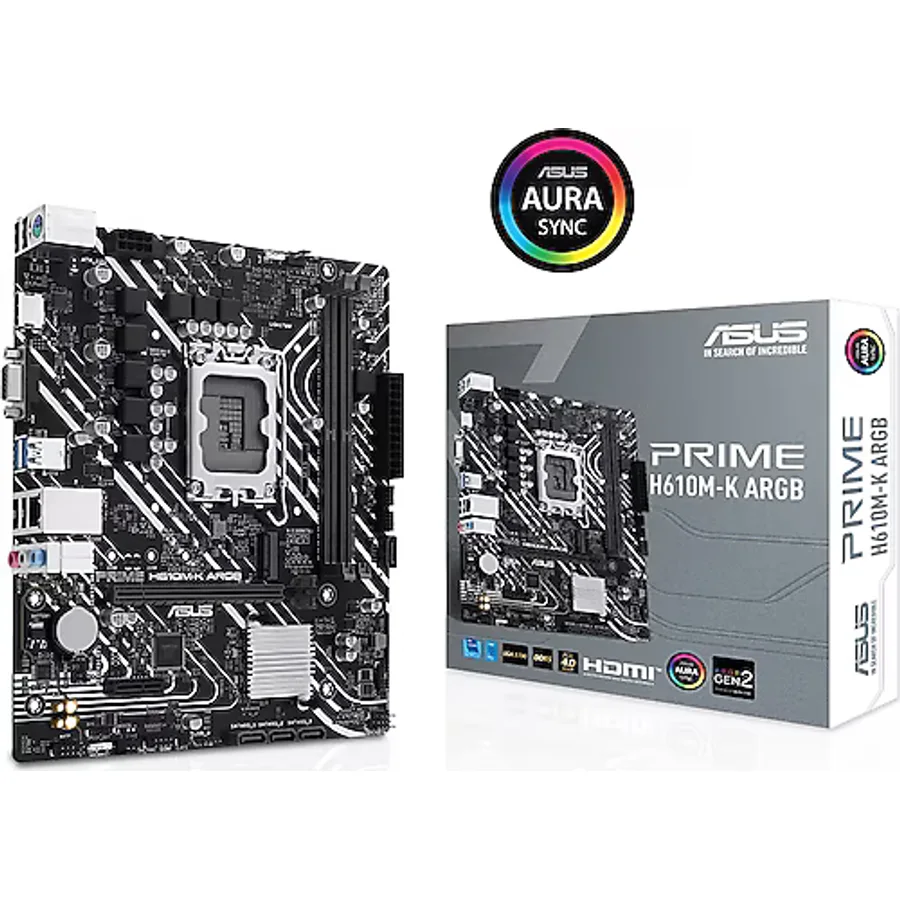 Asus Prime H610M-K ARGB Intel LGA1700 DDR5 Micro ATX Anakart