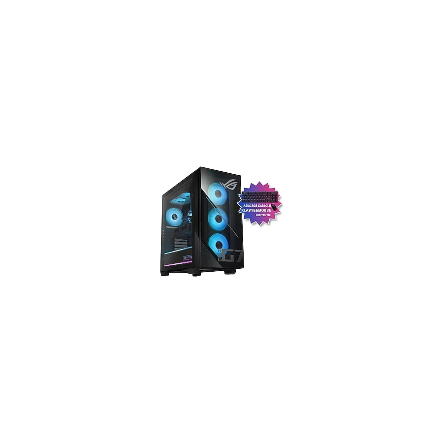 ASUS ROG GM700TZ-R9800X1020 AMD Ryzen 7-9800X3D 16GB DDR5 1TB SSD Radeon RX 9070 XT PRIME 16GB 850W 80+ Gold FreeDos Gaming Masaüstü Bilgisayar