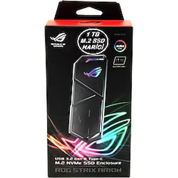 ASUS Rog Strix Arion 1tb M.2 Nvme Harici Ssd Tasınabılır Dısk Usb 3.2 Gen2 Type-c