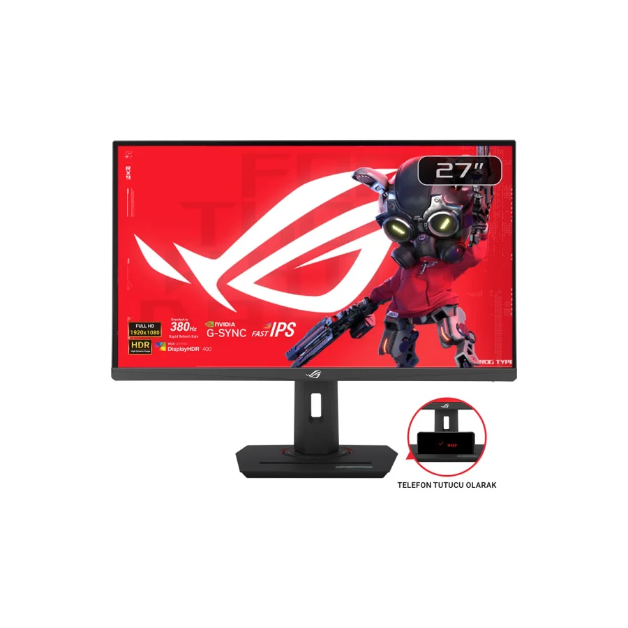 Asus Rog Strix XG279CNS 27" 0.3 ms Full HD Pivot IPS 380 Hz Oyuncu Monitörü