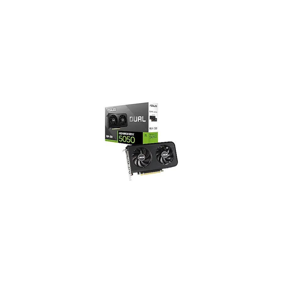 Asus RTX 5050 Dual OC Edition DUAL-RTX5050-O8G 128 Bit GDDR6 8 GB Ekran Kartı