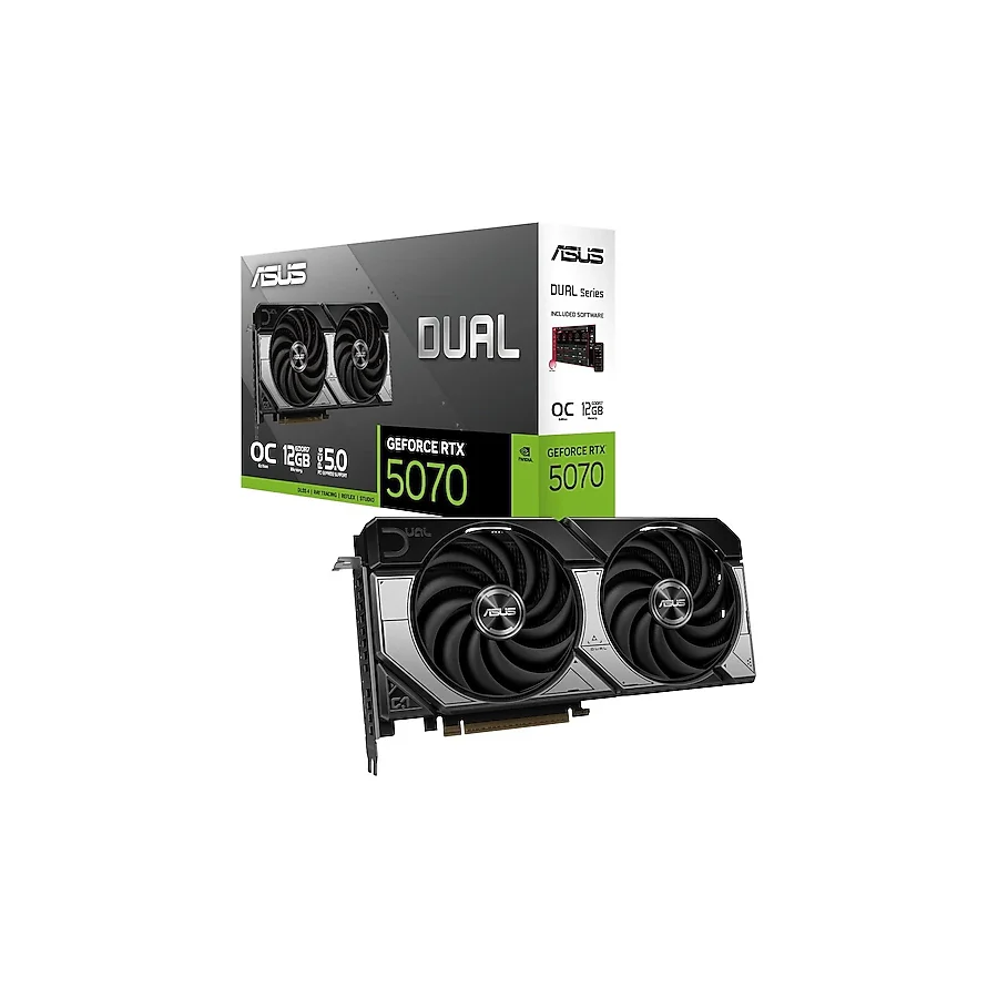 Asus RTX 5070 Dual OC Edition DUAL-RTX5070-O12G 192 Bit GDDR7 12 GB Ekran Kartı