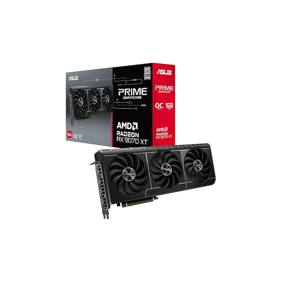 Asus RX 9070 XT Prime OC Edition PRIME-RX9070XT-O16G 256 Bit GDDR6 16 GB Ekran Kartı