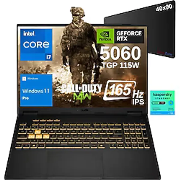 Asus Tuf Gaming F16 FX608JMR-RV077 Intel Core I7 14650HX 24GB 2tb SSD RTX5060 8gb 115W 16" 165Hz IPS WIN11PRO Taşınabilir Bilgisayar - Webzone Xl Mouse Pad / 1 Yıl Kaspersky Yazılım Koruma WZ36 - 2 TB