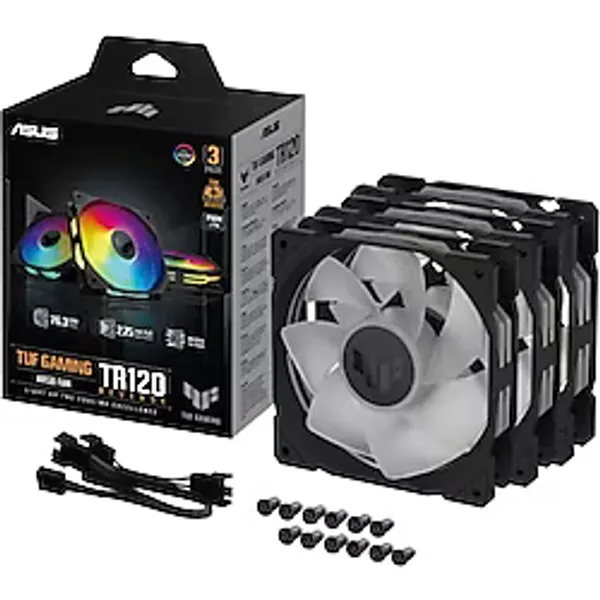 Asus TUF Gaming TR120 ARGB Siyah 3'lü 12 cm Kasa Fanı