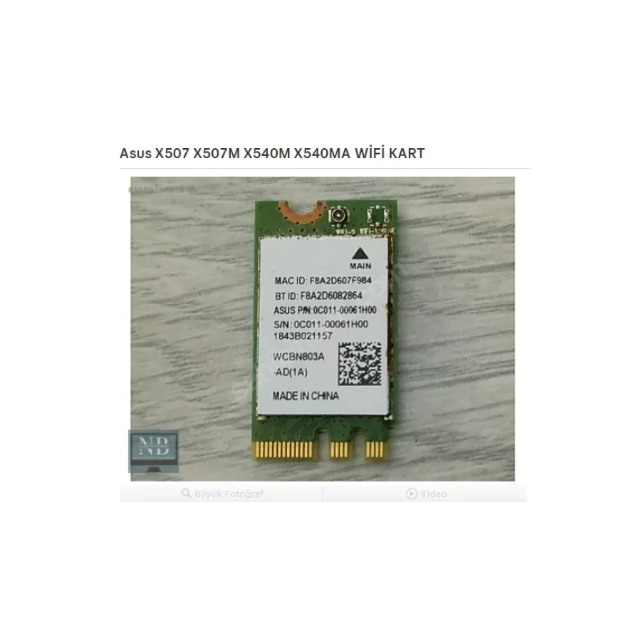 Asus X507 X507m X540m X540ma Wifi Kart