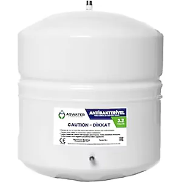 Aswater Su Arıtma Cihazı Çelik Su Tankı 3.2 Galon 12lt Tank