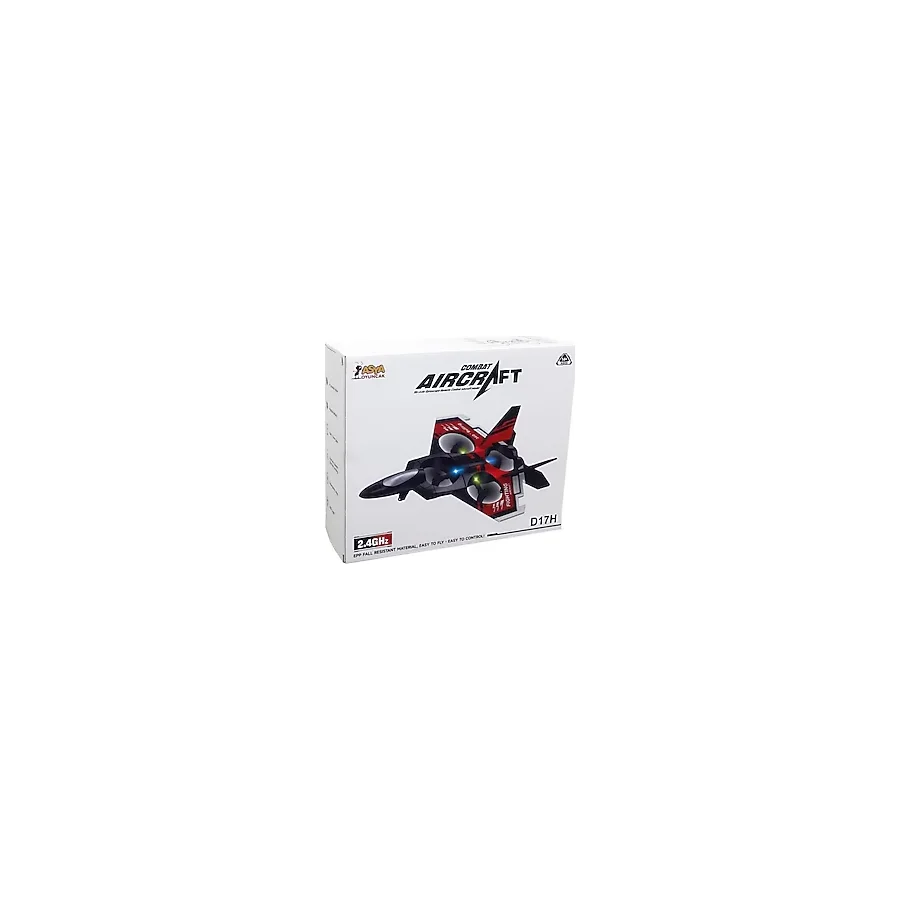 Asya Oyuncak 3 Motorlu Uçak Dron 22571-D17H-KIRMIZI - Renkli