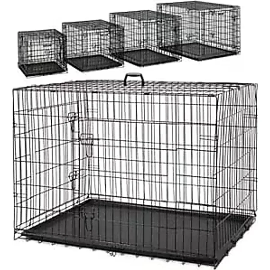 Atakan Petshop Metal Kedi Köpek Kafesi 120x75x84cm Siyah