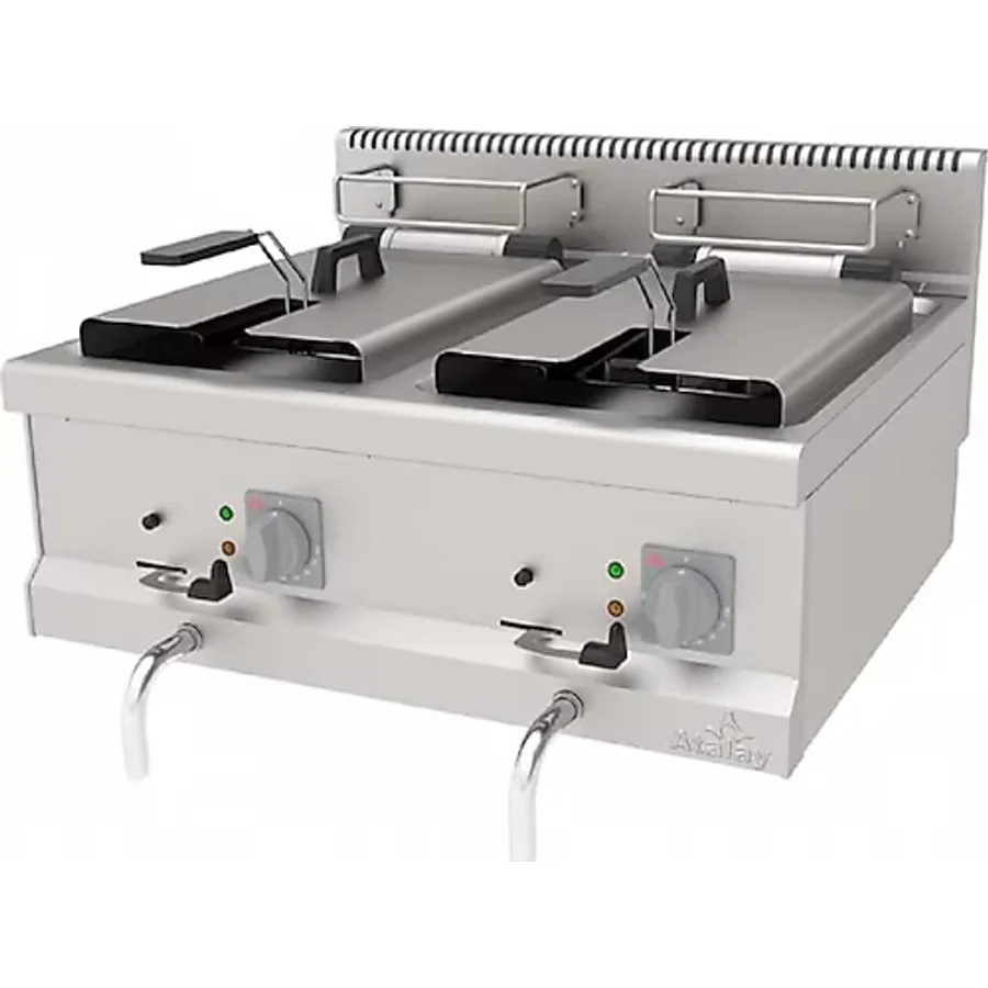 Atalay 700 Seri Fritöz Set Üstü Elektrikli 12+12 Lt 80x70 Cm