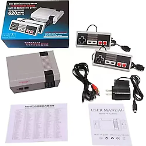 ATARI Retro 620 Oyunlu Nostalji Tv Atari Oyun Konsolu 2 Kollu Set (SCART BASLIKSIZ)