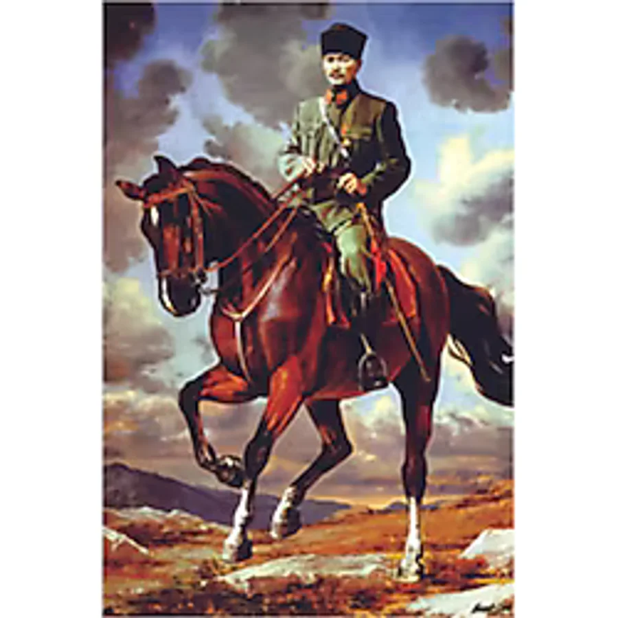Atatürk Resmi Raşel Kumaş 400X600cm.