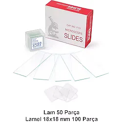 ATEL-SAN Mikroskop Lam Lamel Seti. (50 ADET LAM + 100 ADET LAMEL)