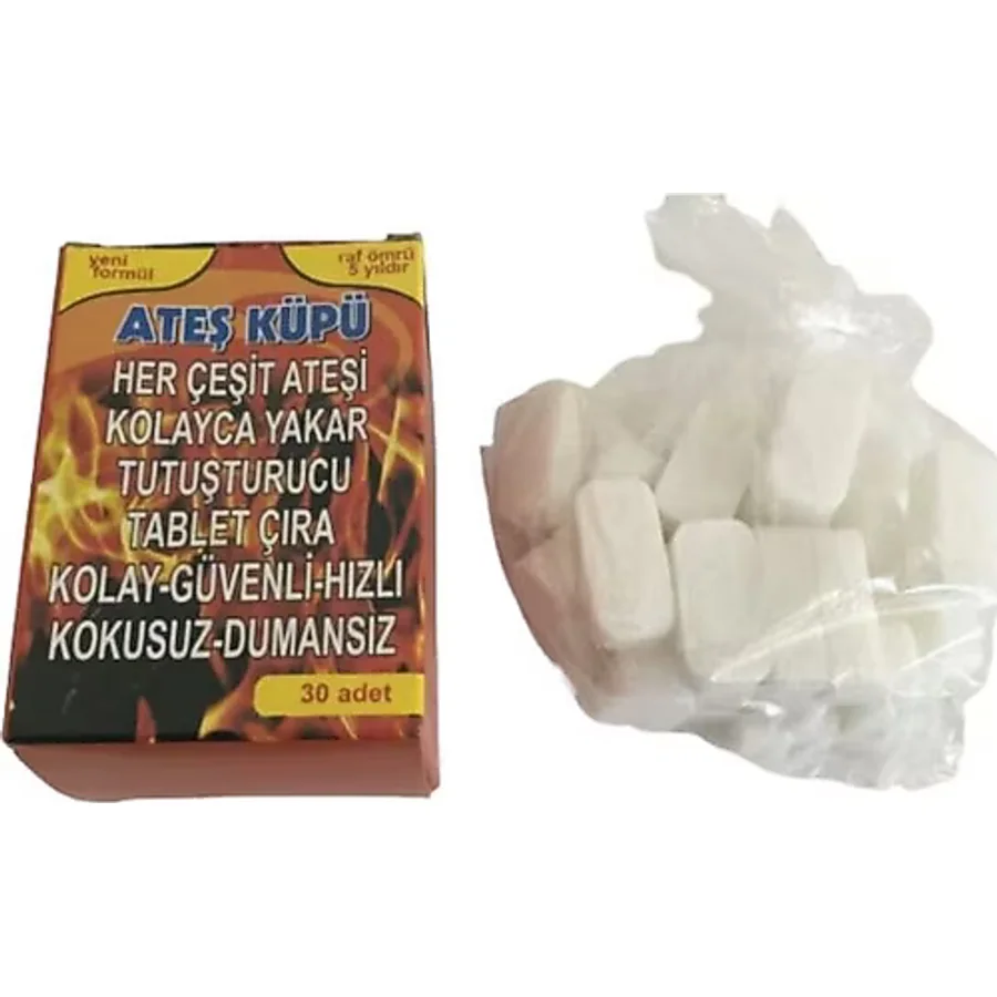 Ateş Küpü Tutuşturucu Çıra 30 Adet - Mangal Soba Tutuşturucu