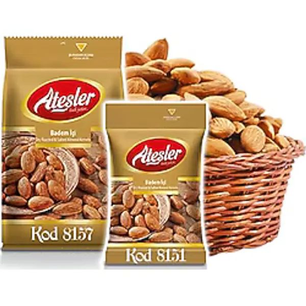 Ateşler Kuruyemiş Badem İçi Kavrulmuş 150 gr
