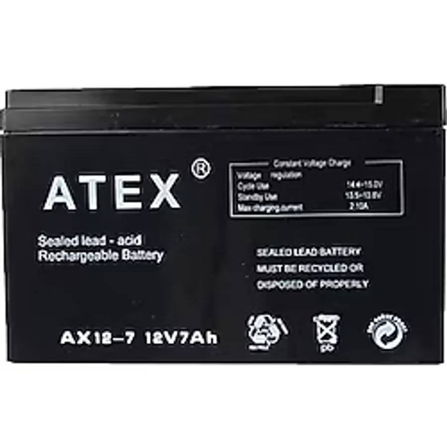 Atex AX-12V 7AH Bakımsız Kuru Akü