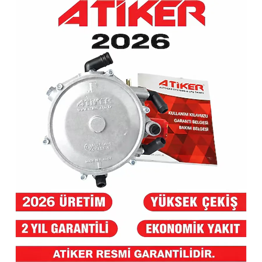 ATİKER Regülatör VR01 90 kw 2026 üretim ( KARBÜRATÖRLÜ GAZ BEYNİ) LPG Beyni