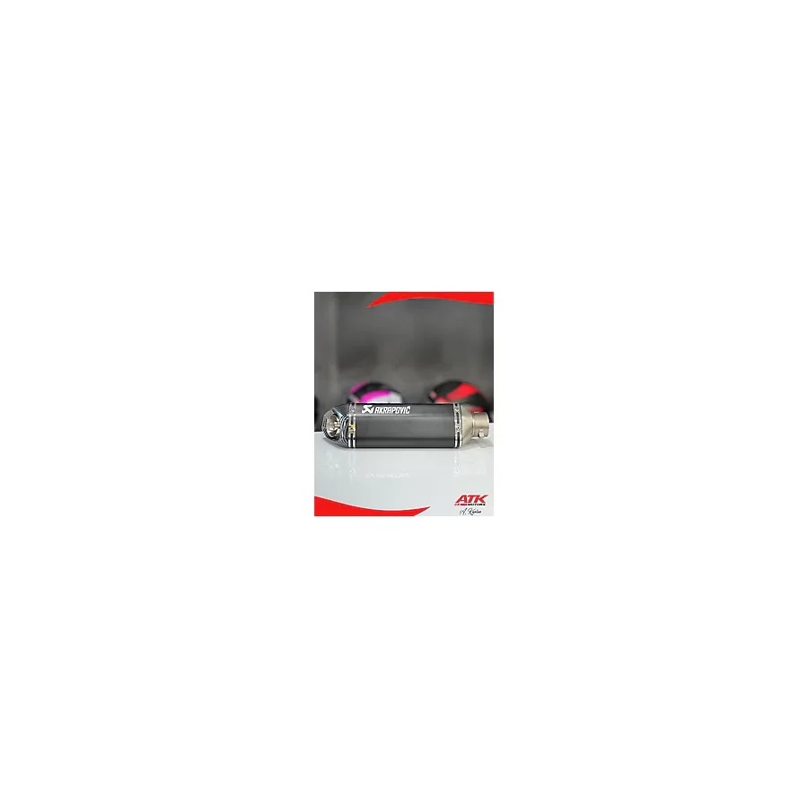 ATK Akrapovic Egzoz Universal Motosiklet Egzozu Tüp Egzoz Siyah
