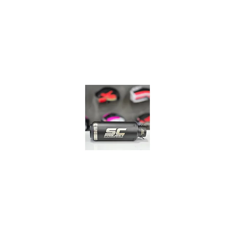 ATK SC Project Egzoz Universal Motosiklet Egzozu Tüp Egzoz Siyah