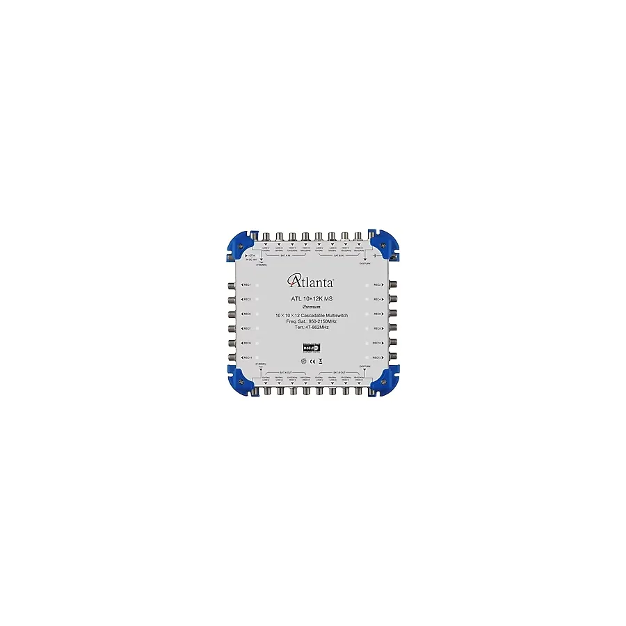 Atlanta 10/12 10X12 Santral Merkezi Sistem Multiswitch ( Sonlu) + Adaptör