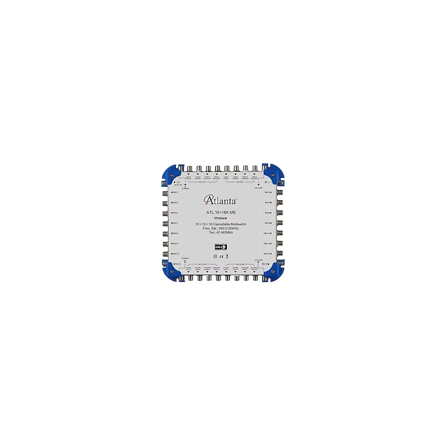 Atlanta 10/16 10X16 Santral Merkezi Sistem Multiswitch ( Sonlu) + Adaptör