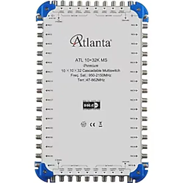 Atlanta 10/32 10x32 Santral Merkezi Sistem Multiswitch ( Sonlu / Karasal Aktif ) + Adaptör