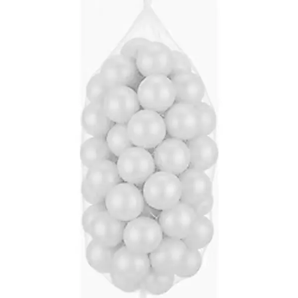 ATLAS BABY&CHILD 6 cm 50'li İnci Oyun Havuz Topu Çocuklar için Güvenli Plastik Top Nişan Parti Süsü
