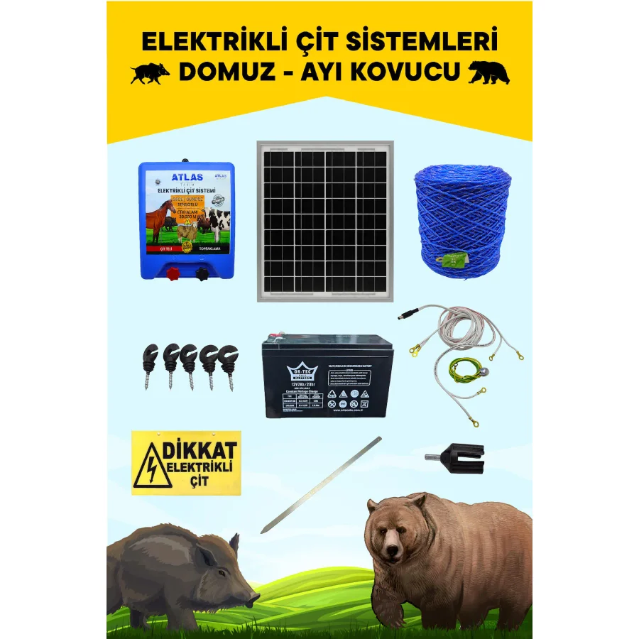 Atlas Ekonomik Domuz Ayı Kovucu 5 Yıl Garanti 1000mt Ömürlük Ürün No2