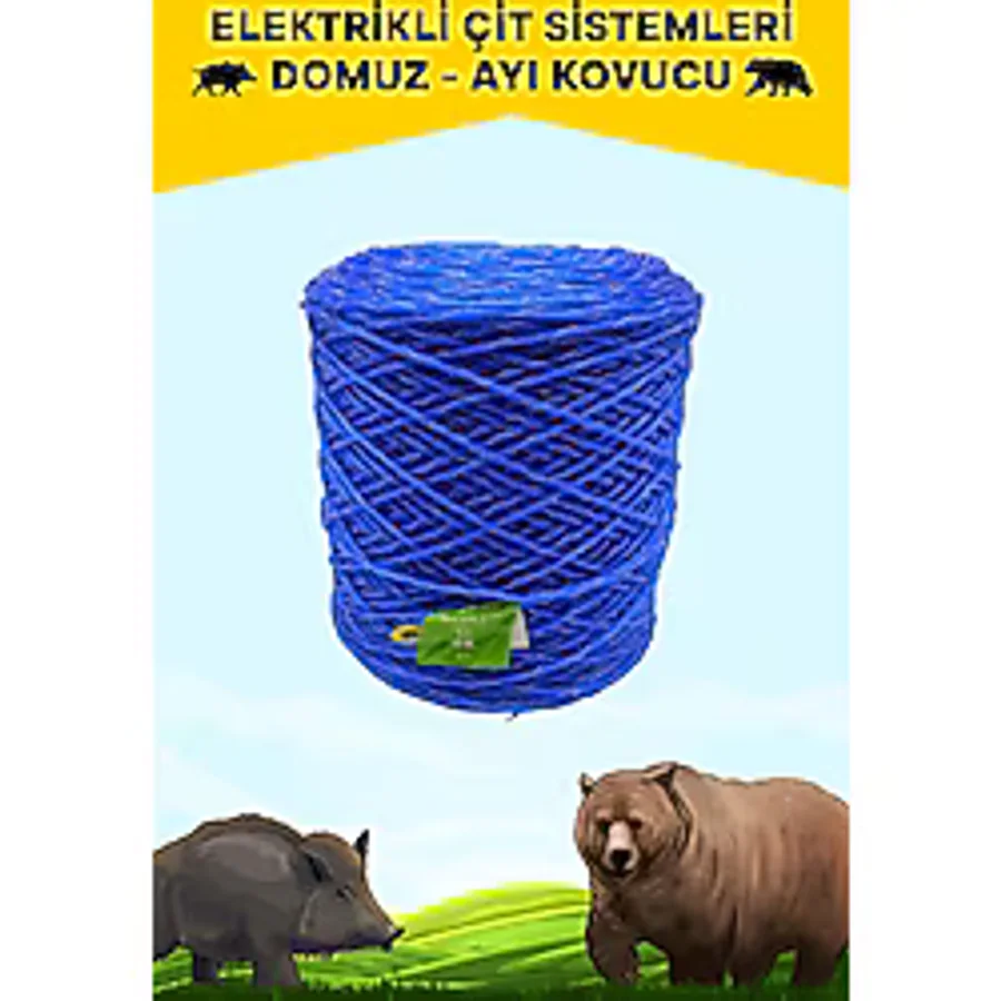 Atlas Elektrikli Çit İçin 500 Metre Krom Tel Sarılı İp Özel Ürün