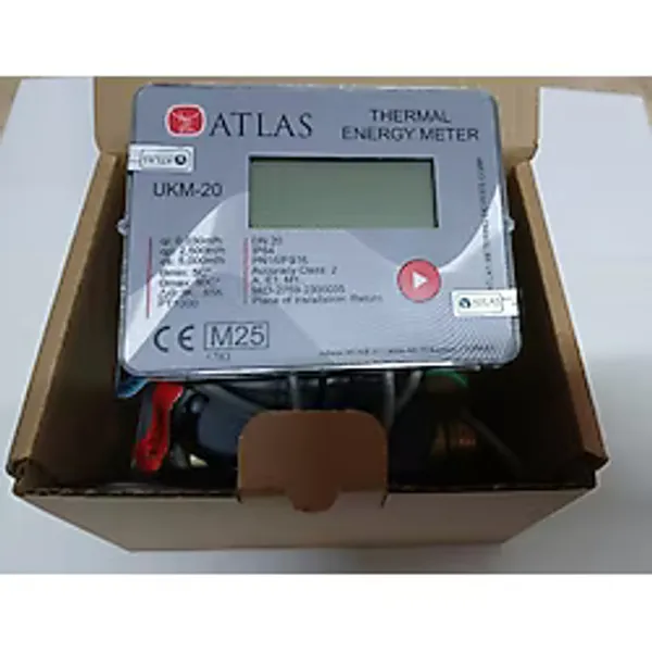AtlasH UKM20 Ultrasonik Kalorimetre 2025 M25 Düşük Enerji Tüketimi ile Uzun Pil Ömrü