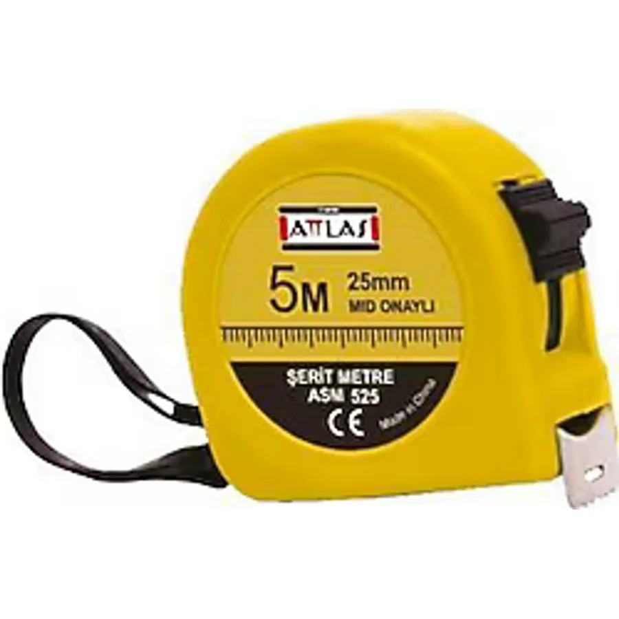 Attlas ASM 525 5 m x 25 mm Şerit Metre
