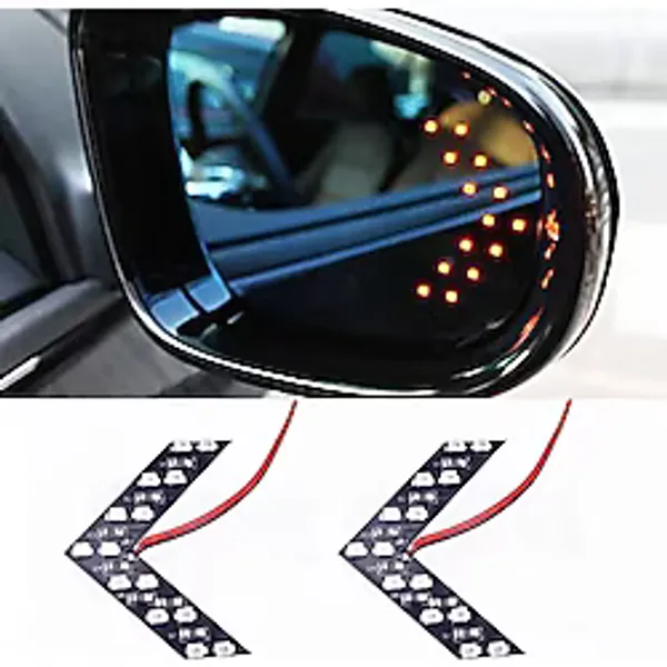 Audi A3 Coupe Uyumlu Ayna Gündüz Ledi Amber Renk 14 Led'li