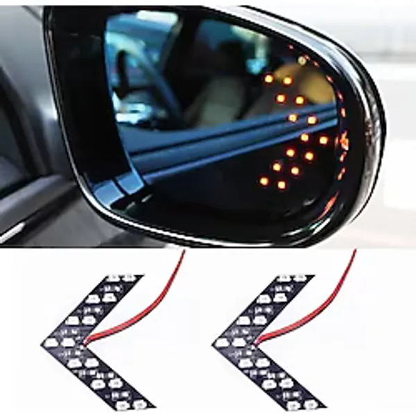 Audi A3 Hatchback Uyumlu Ayna Gündüz Ledi Amber Renk 14 Led'li