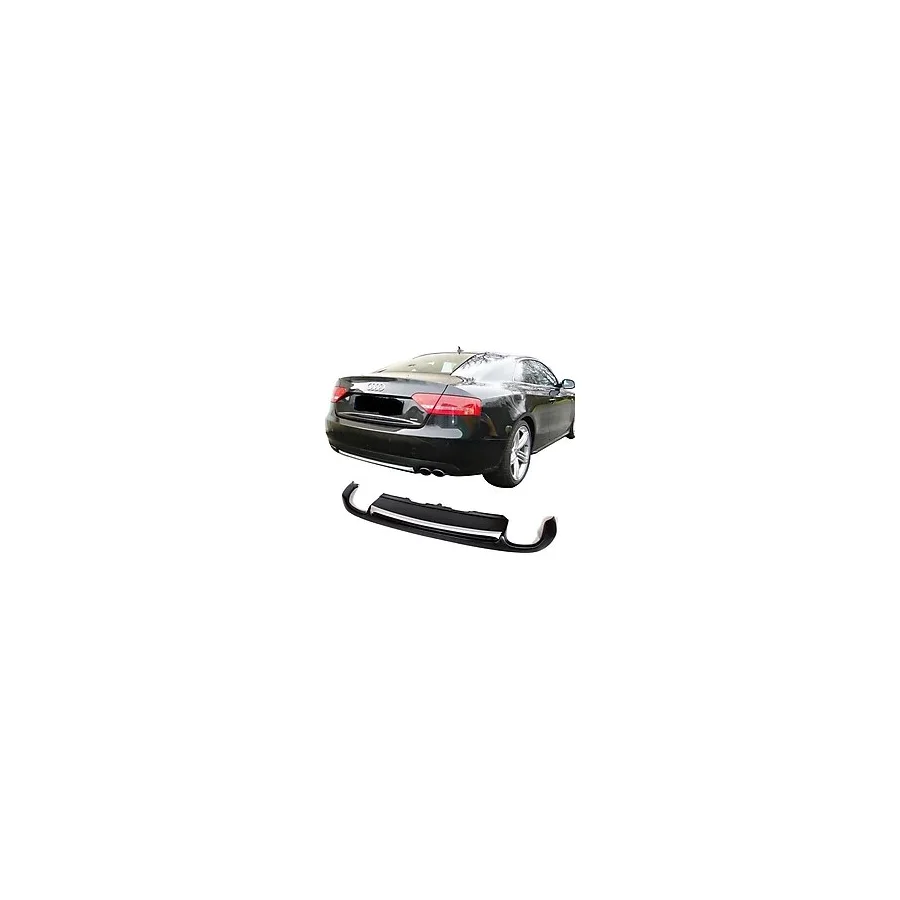 Audi A5 8P3 Coupe 2012 - 2016 Arka Tampon Eki - Difüzör (Plastik)