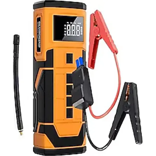 Auhma A5577 8.000 mAh Fenerli Hava Kompresörlü Akü Takviye Cihazı