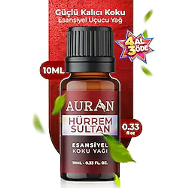 AURAN Hürrem Sultan Sinerji Karışım Esansiyel Uçucu Koku Yağı Buhurdanlık Difüzör Esansı Oda Kokusu 10ml