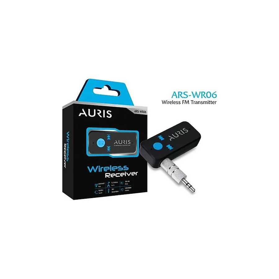 Auris Aux Bluetooth Araç Kiti Wireless Aux Bluetooth Kit Hafıza Kart Girişli