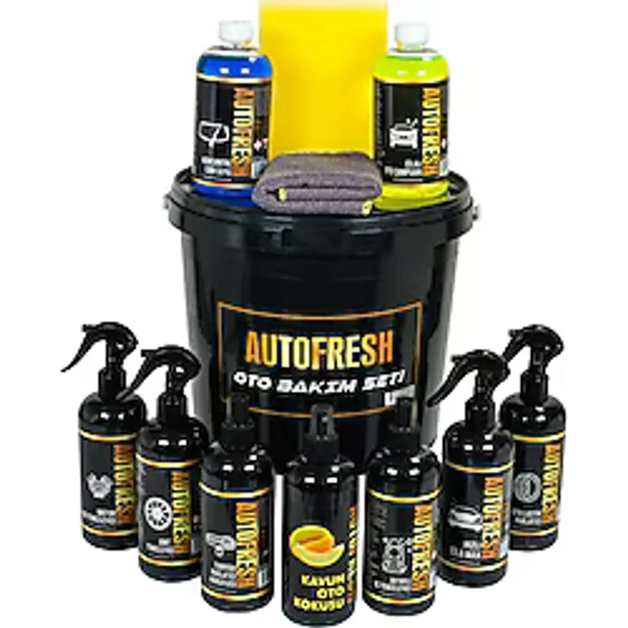 Auto Fresh 12'li Efsane Araç Bakım Seti Fırsat Full Oto Bakım Temizlik Seti