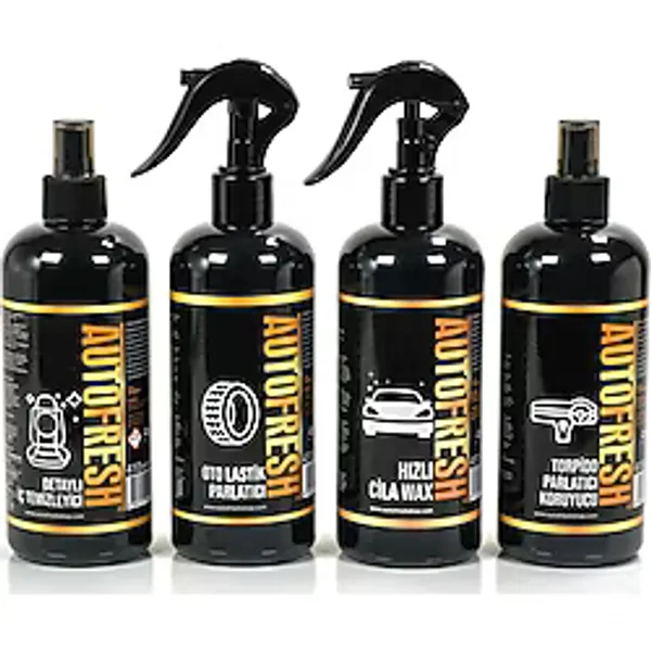 Auto Fresh Araç Efsane 4'lü Oto Bakım Temizlik Seti (sünger Ve Mikrofiber Bez )