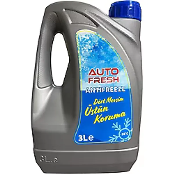 AutoFresh Antifriz Mavi 3 Litre -37 Derece 3 lt 4 Mevsim Korozyon Önleyici