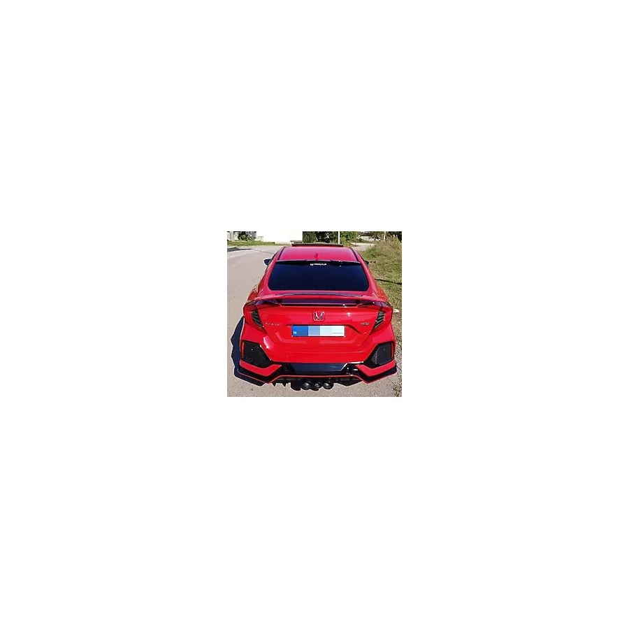 Autogp Honda civic fc5 uyumlu si bagaj üstü spoiler yüksek boyasız 2016+