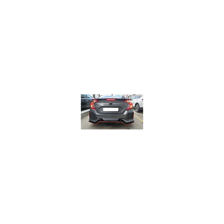 Autogp Honda Civic Fc5 Uyumlu Turbo Spoiler Si Işıklı Boyasız 2016+