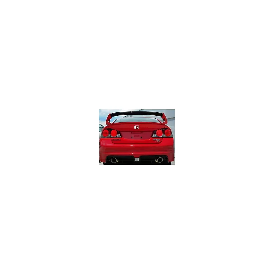 Autogp Honda civic fd6 uyumlu bagaj üstü spoiler yüksek oval 4 parça boyasız 2006 /2011